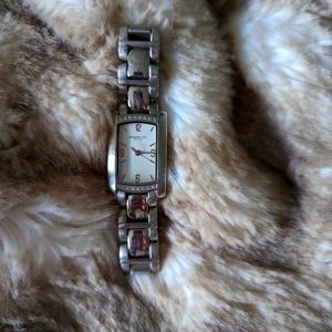 Kenneth Cole diamond silver watch